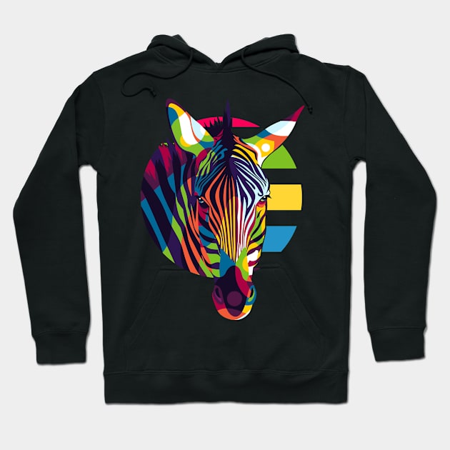 Wild Zebra Hoodie by wpaprint